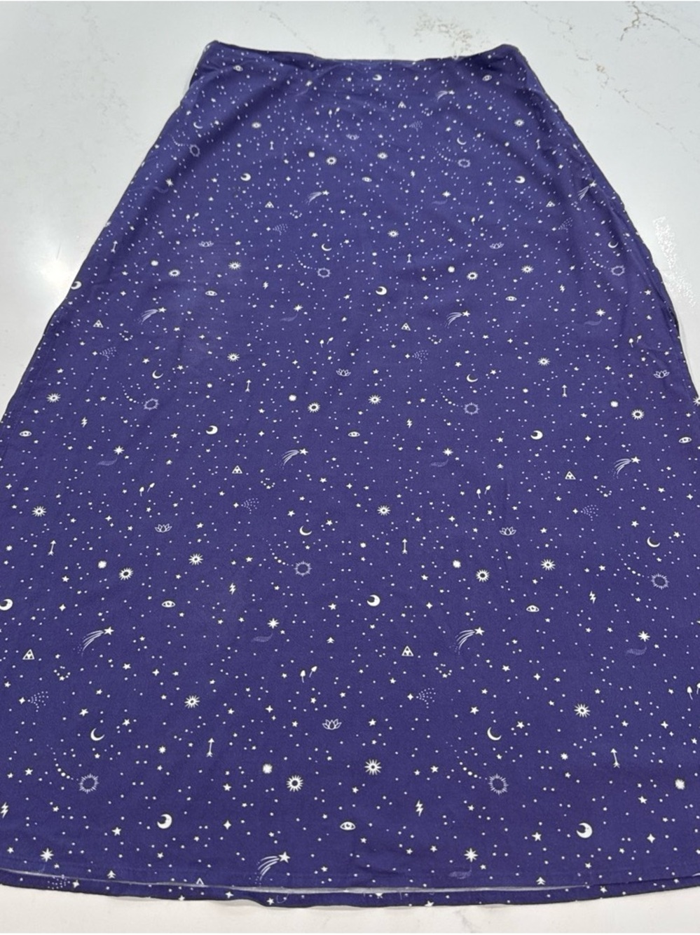 Marine Layer Purple Star-Print Fabric Panel